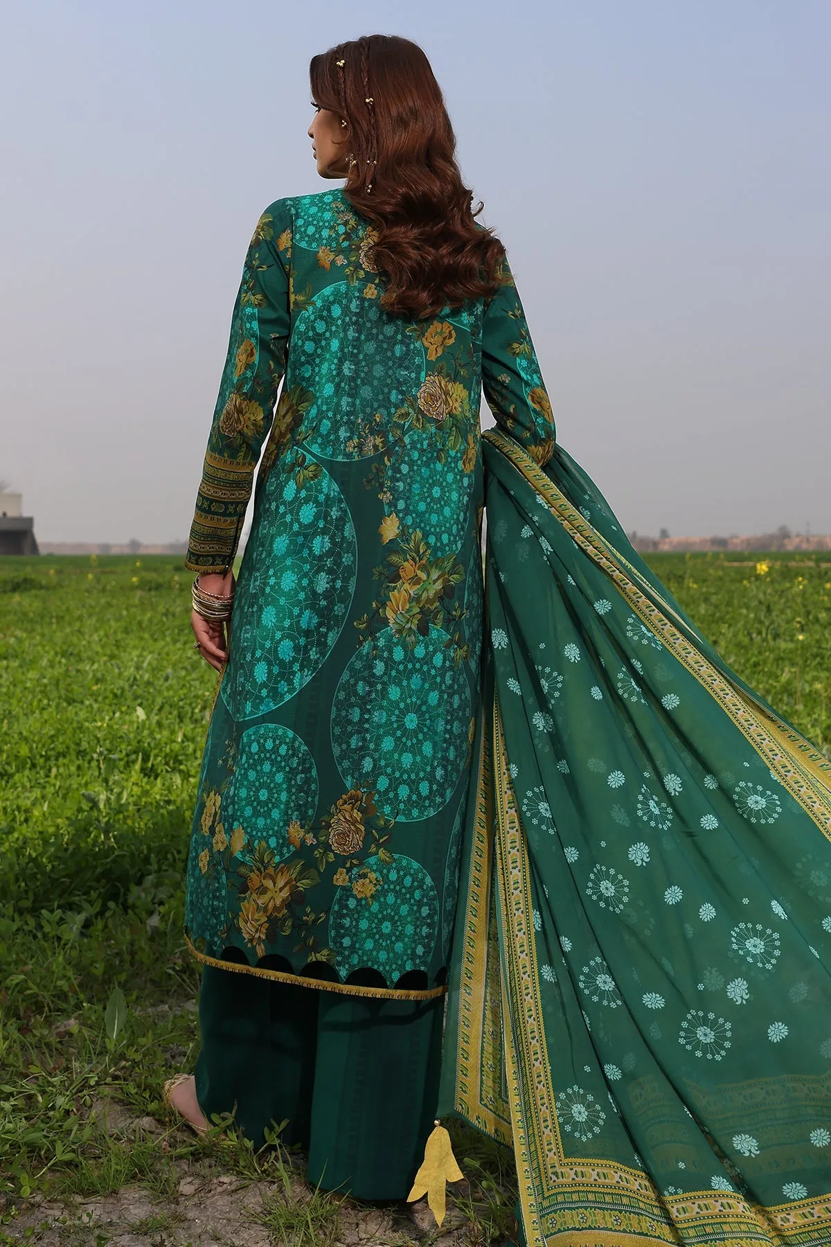 3-Pc Unstitched Printed Lawn Collection SP4-04