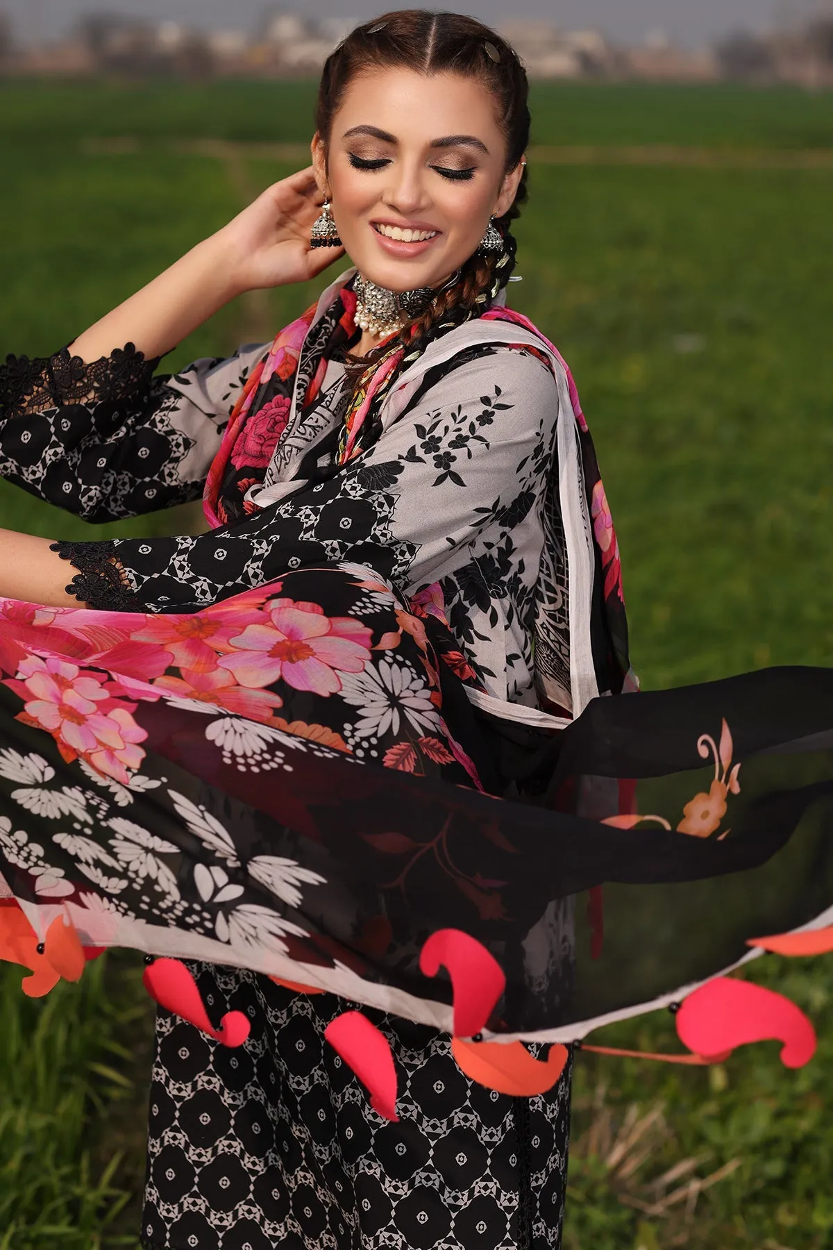 3-Pc Unstitched Printed Lawn Collection SP4-05