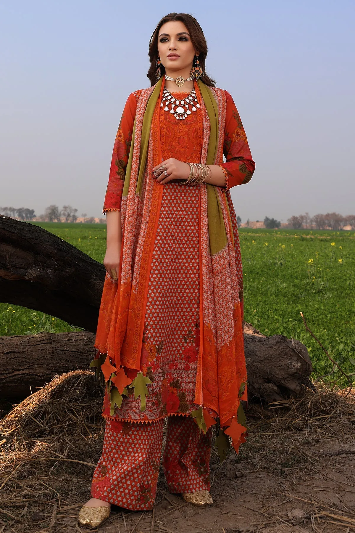 3-PC Unstitched Printed Lawn Collection SP4-10