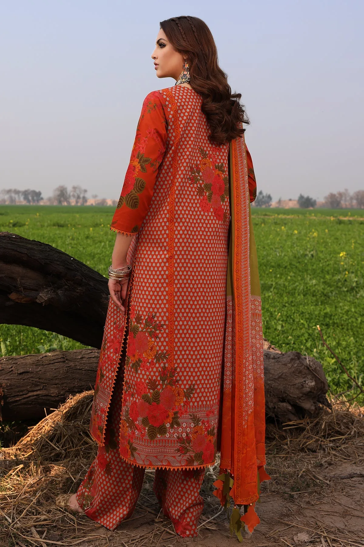 3-PC Unstitched Printed Lawn Collection SP4-10