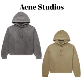 Acne Studios  |Pullovers Long Sleeves Plain Cotton Logo Designers Hoodies