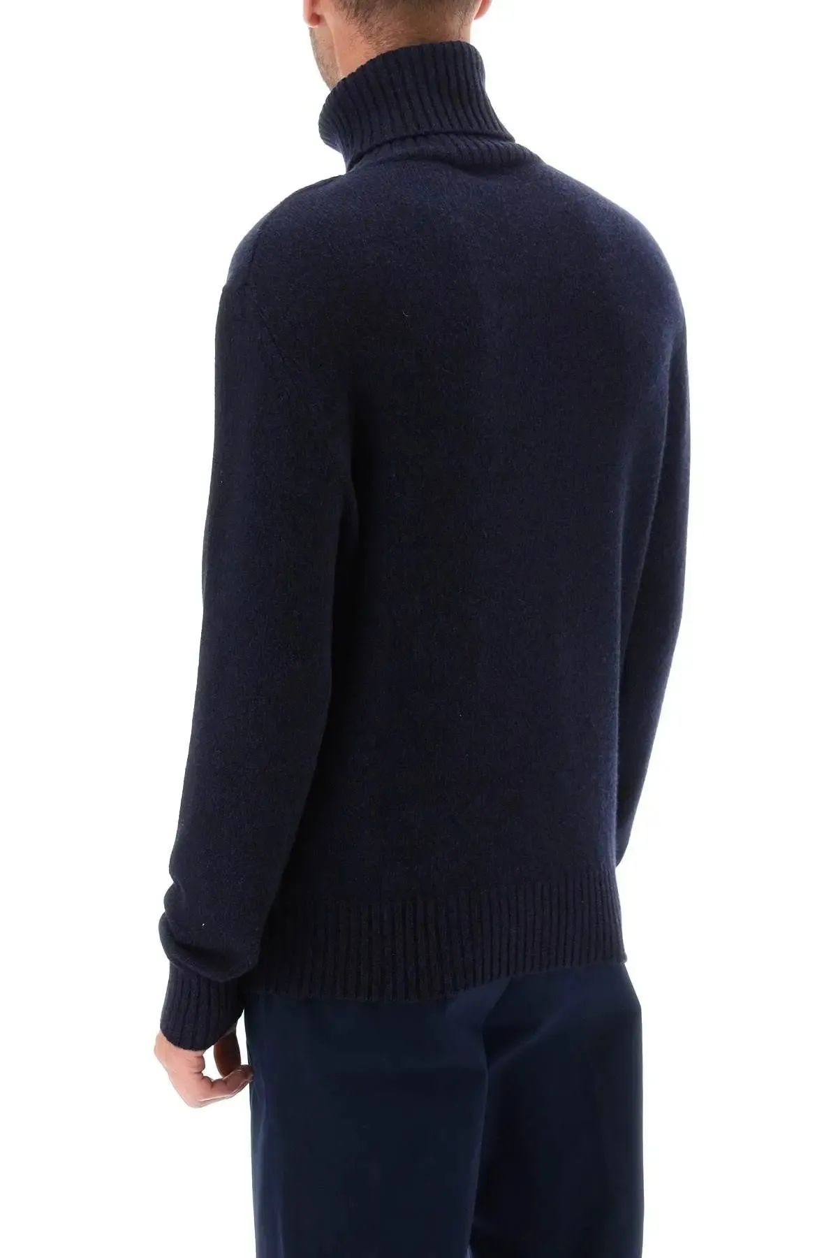 AMI PARIS  |Pullovers Unisex Wool Cashmere Long Sleeves Plain Logo