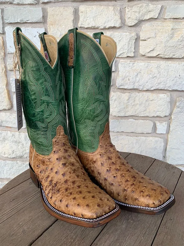 Anderson Bean Terra Vintage Ostrich Mens Cowboy Boots