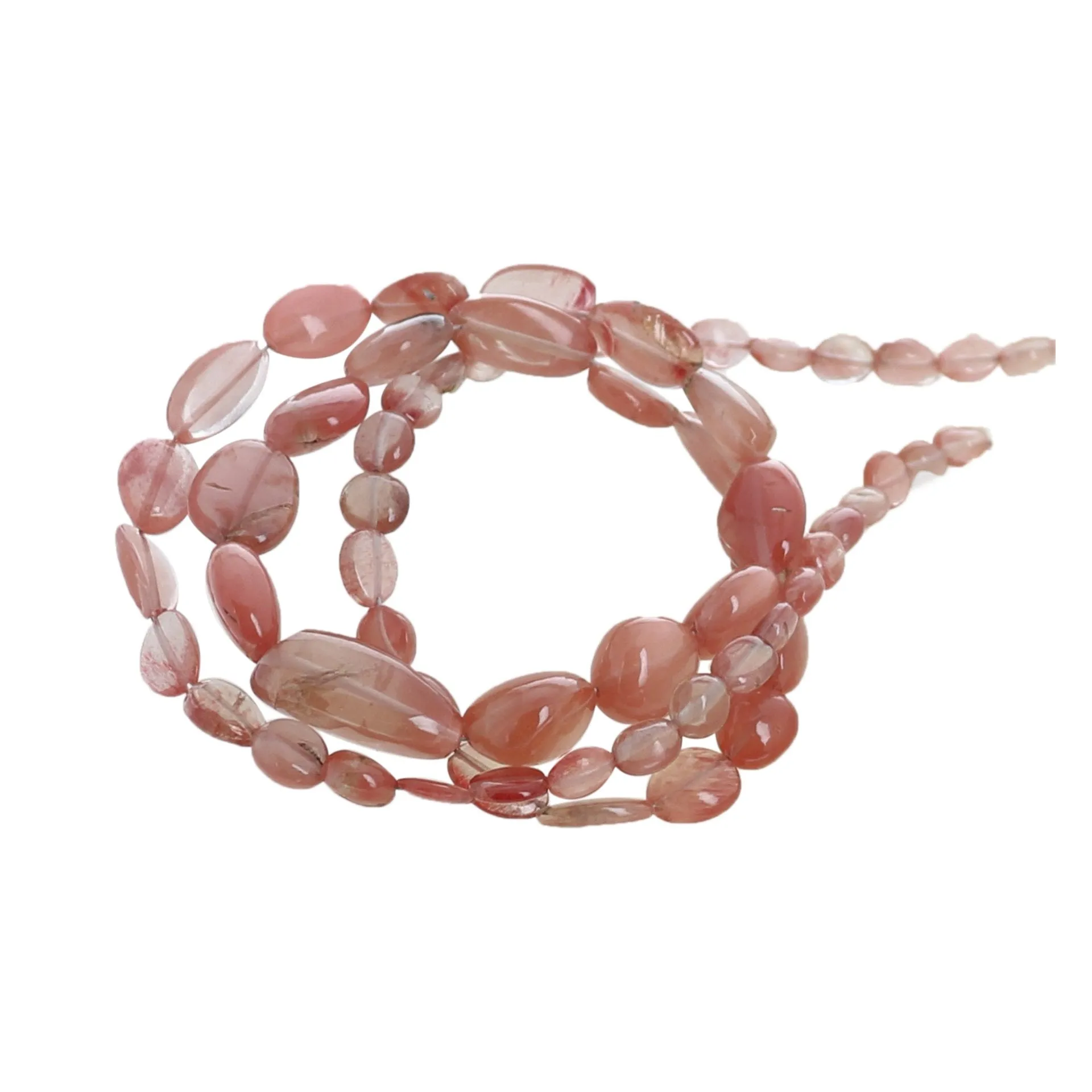 Andesine Beads Oval Shape Light Rose Gold Color 5-14Mm 18,