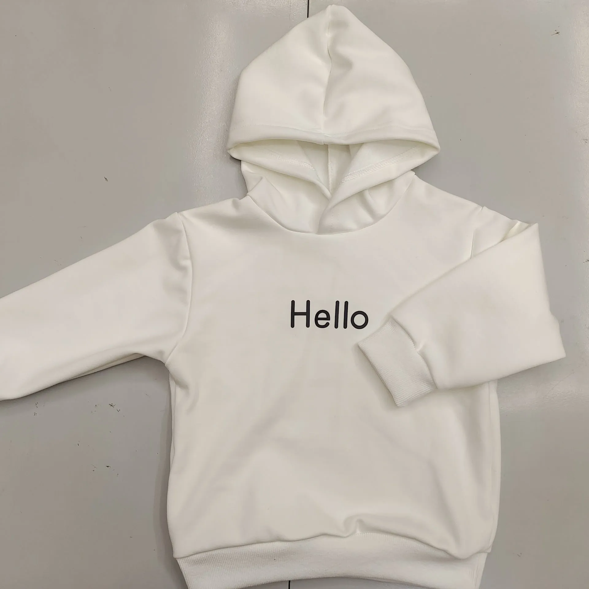 Baby Kid Unisex Solid Color Letters Hoodies Sweatshirts Wholesale 23082805