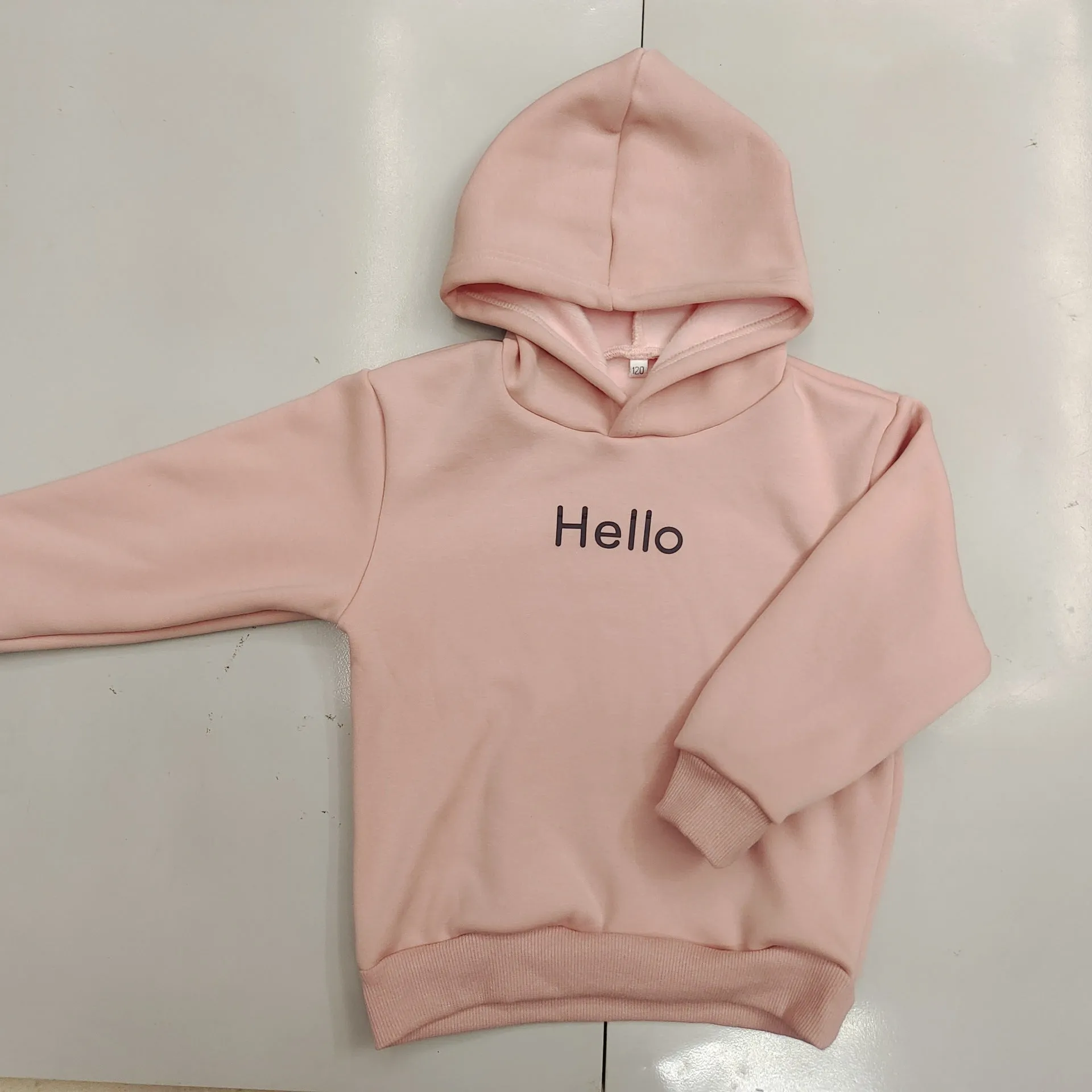 Baby Kid Unisex Solid Color Letters Hoodies Sweatshirts Wholesale 23082805