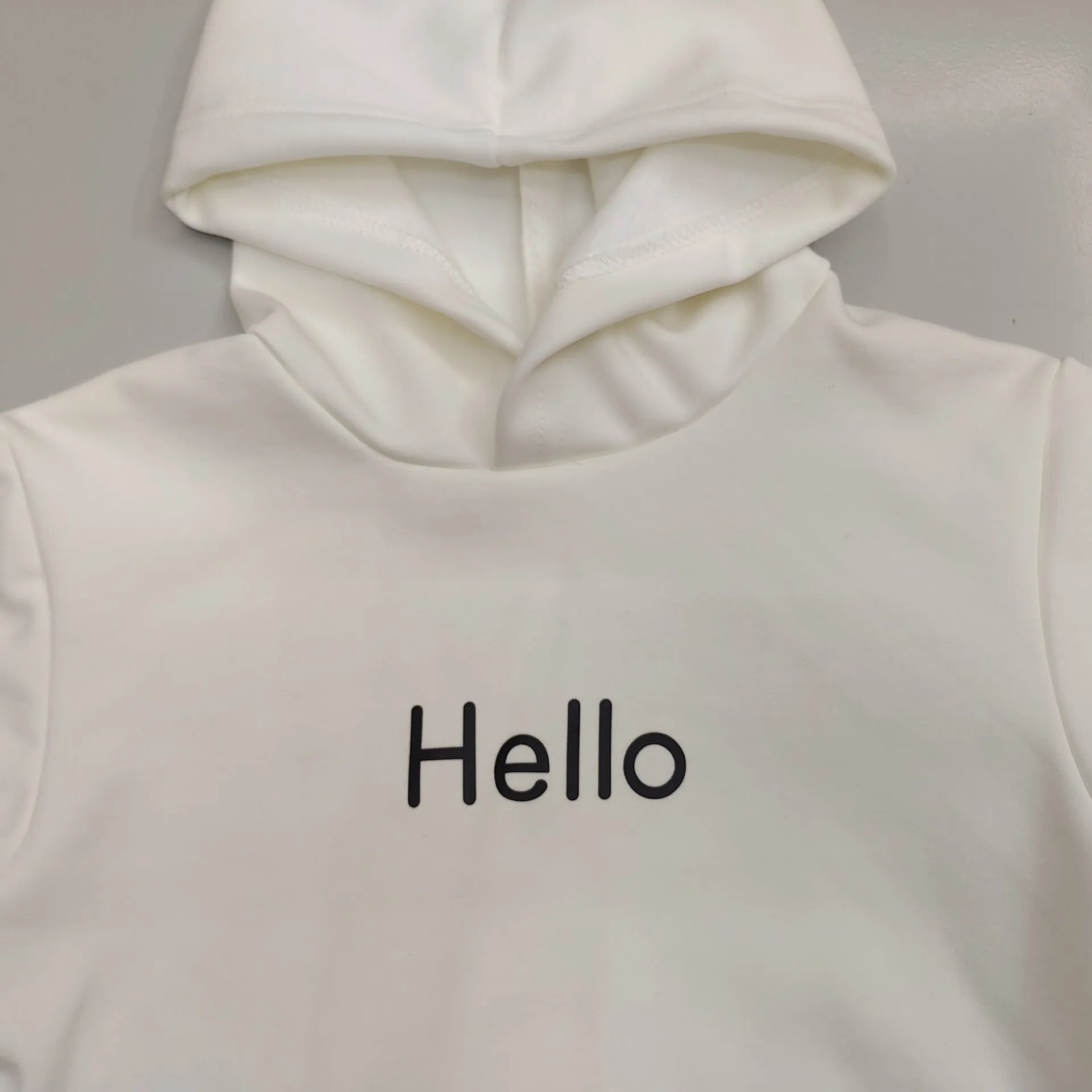 Baby Kid Unisex Solid Color Letters Hoodies Sweatshirts Wholesale 23082805