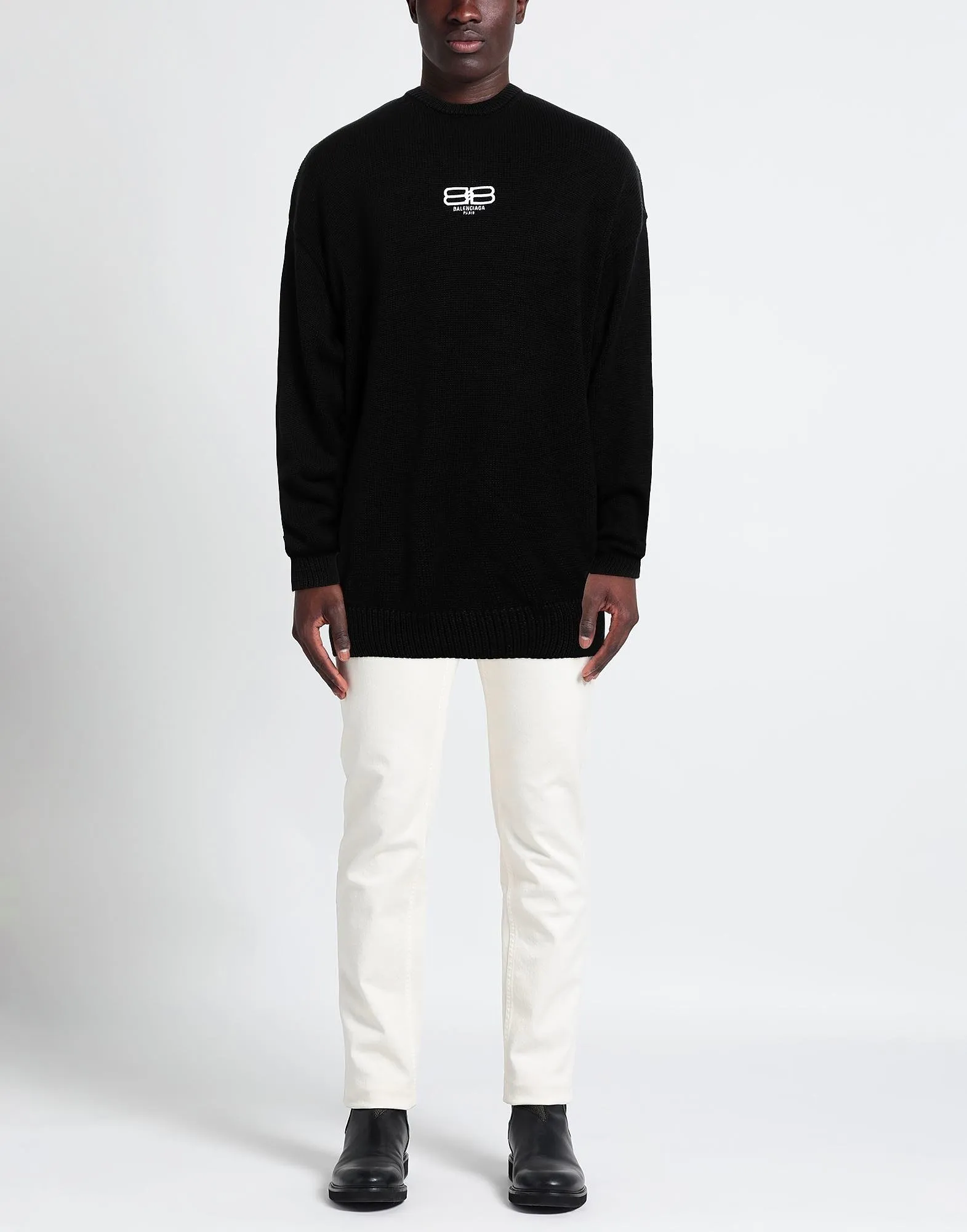 BALENCIAGA  |Crew Neck Pullovers Unisex Long Sleeves Cotton Logo Luxury