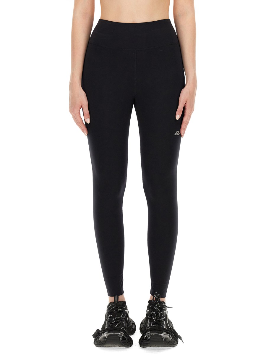 BALENCIAGA    LOGO LEGGINGS IN TECHNICAL FABRIC