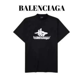 BALENCIAGA  |Pullovers Plain Cotton Short Sleeves Logo Luxury T-Shirts