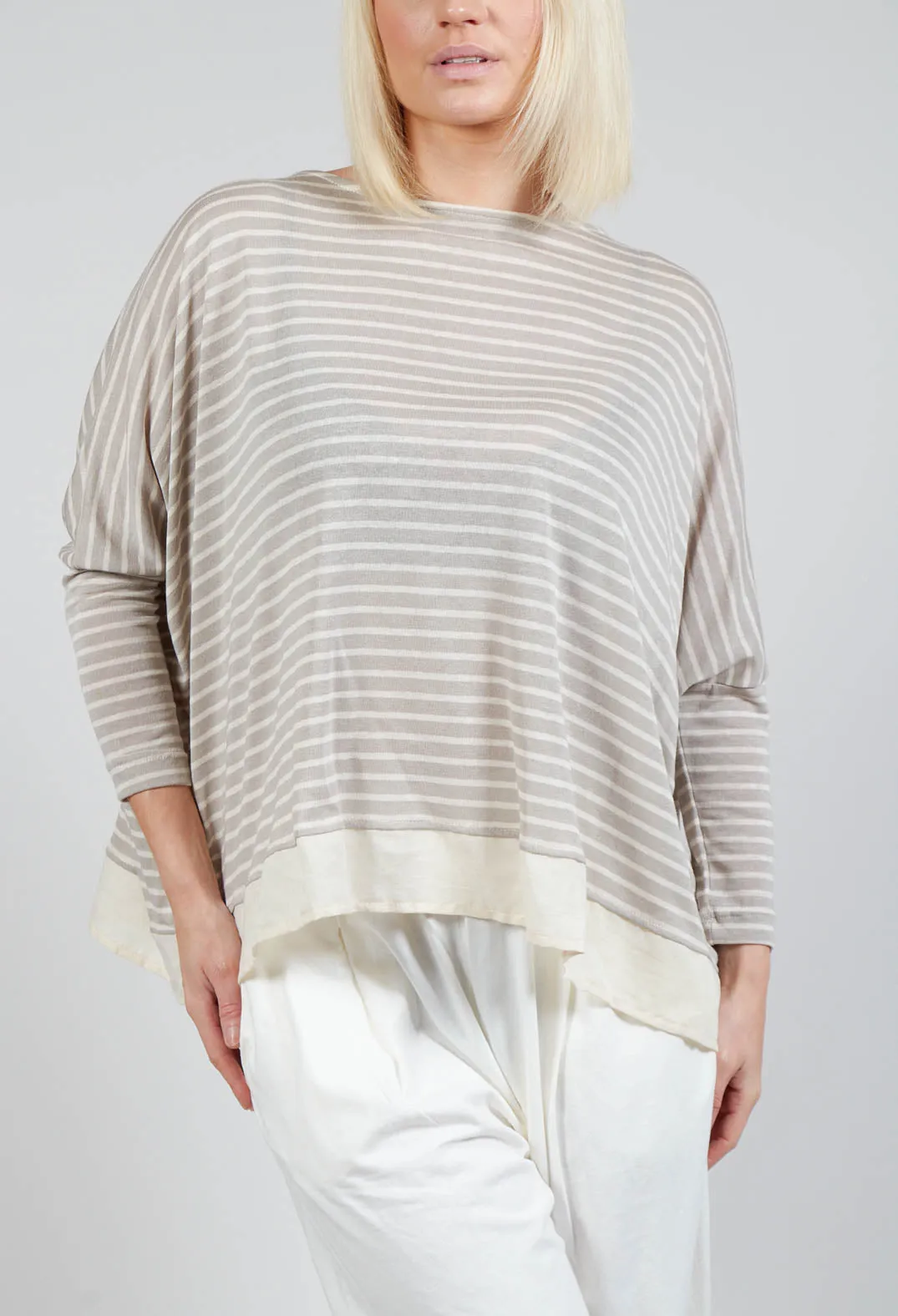 Bamboo Lr Jumper In Argento