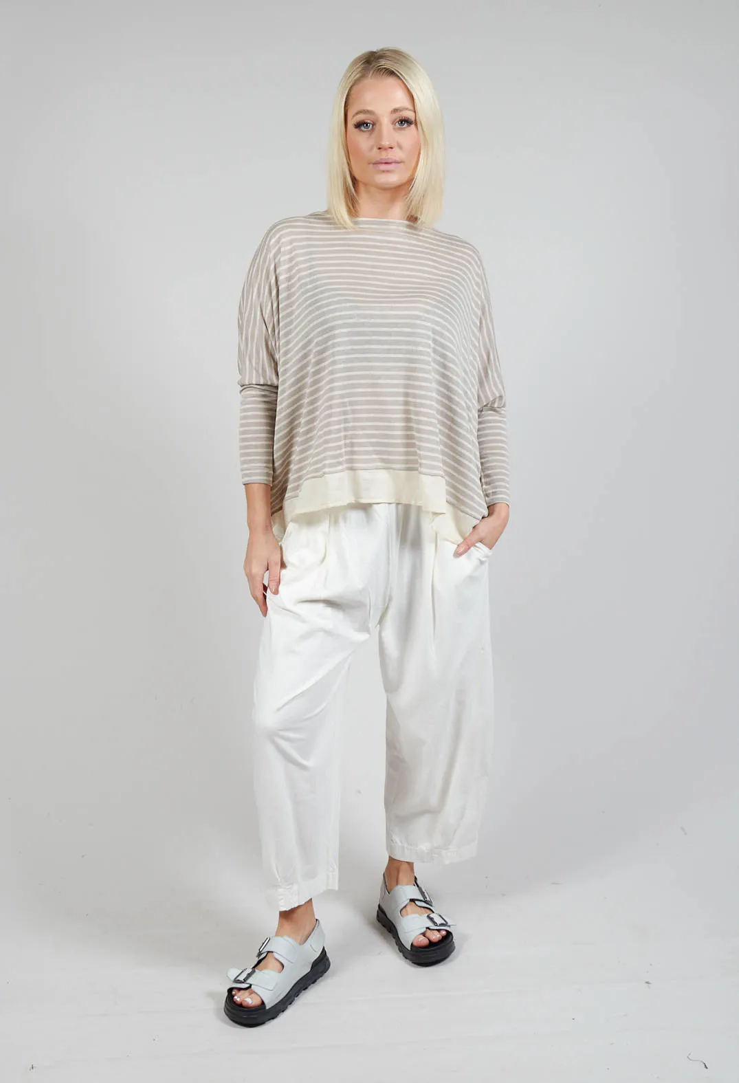 Bamboo Lr Jumper In Argento