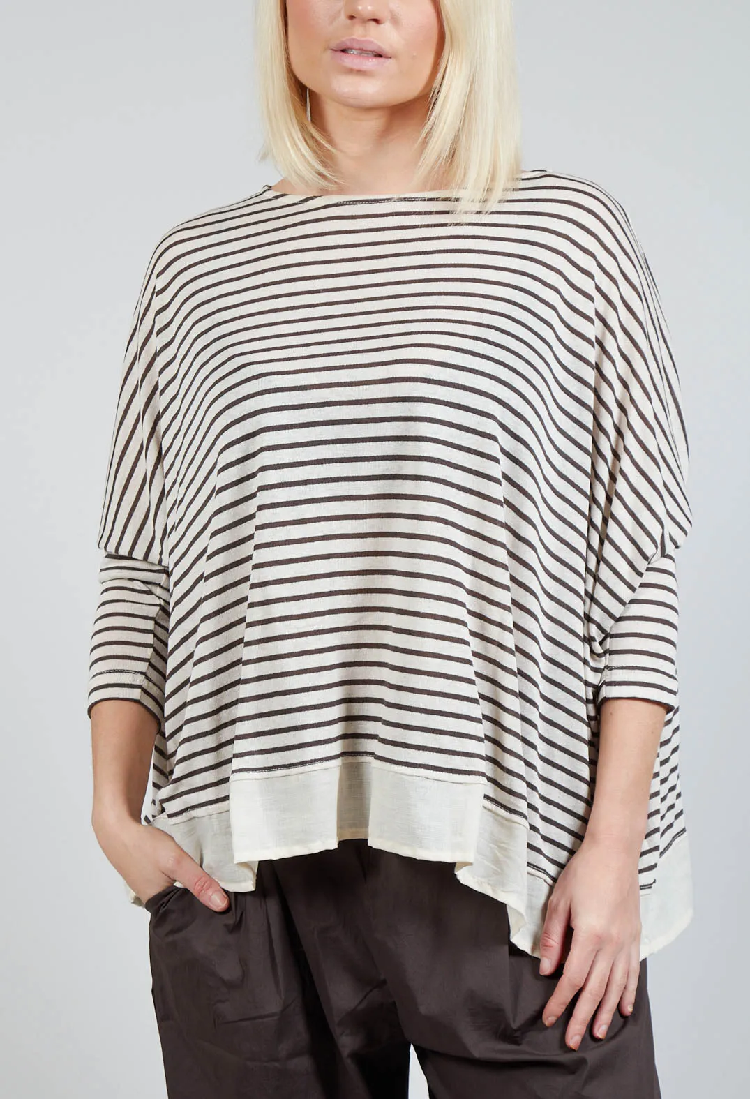 Bamboo Lr Jumper In Caffe