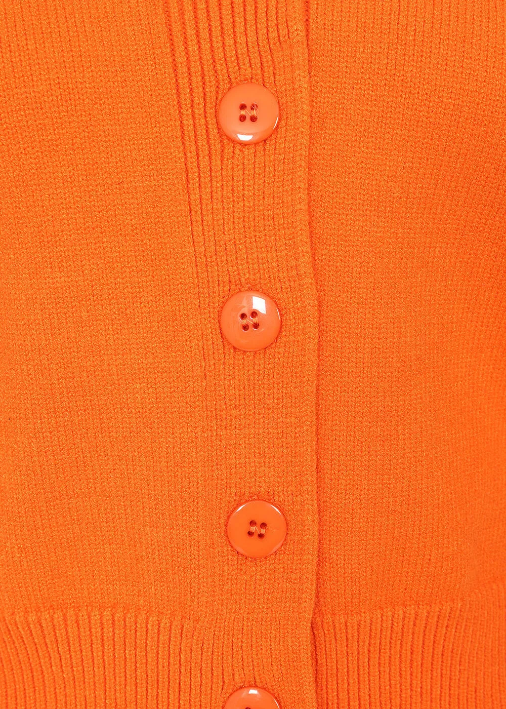 Banned Violet Collar 50's Cardigan Pumpkin Orange