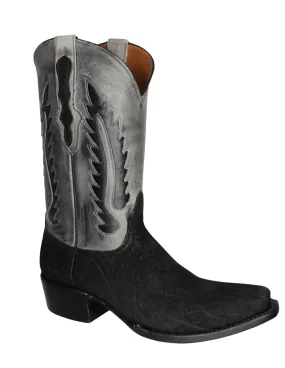 Black Jack Mens Men Black Sueded Elephant Boots