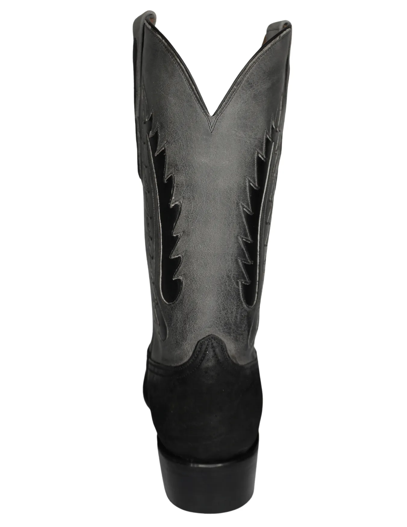 Black Jack Mens Men Black Sueded Elephant Boots