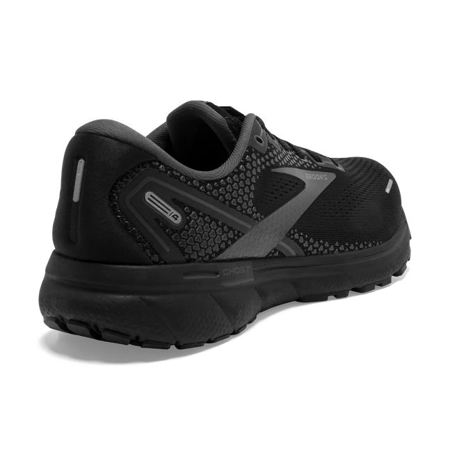 Brooks Mens Ghost 14 Athletic Shoes- Black/Black