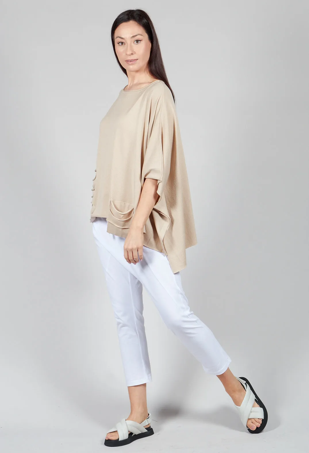 Cape Style Jumper in Sand