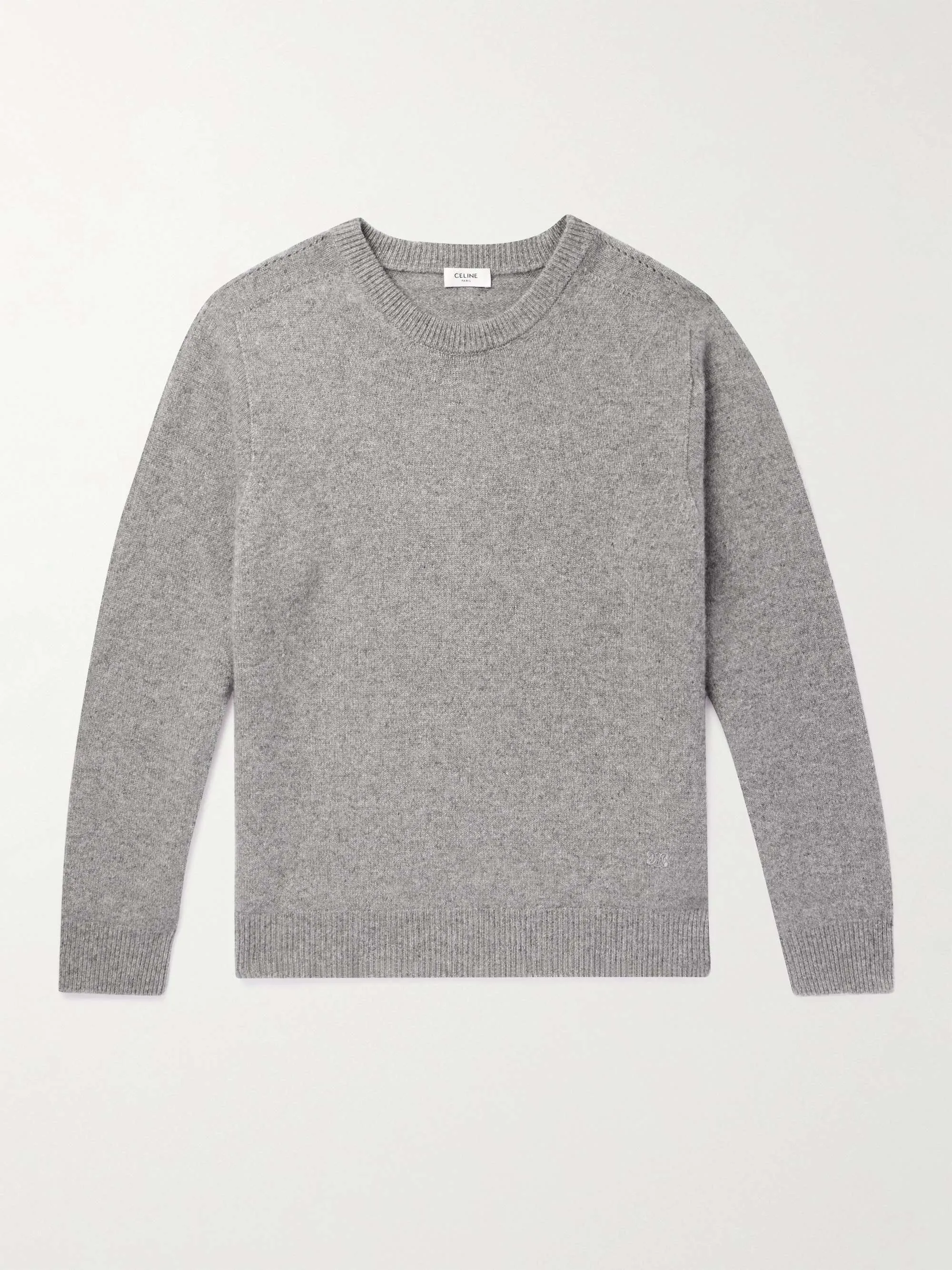 CELINE  |Pullovers Cashmere U-Neck Long Sleeves Luxury Sweaters