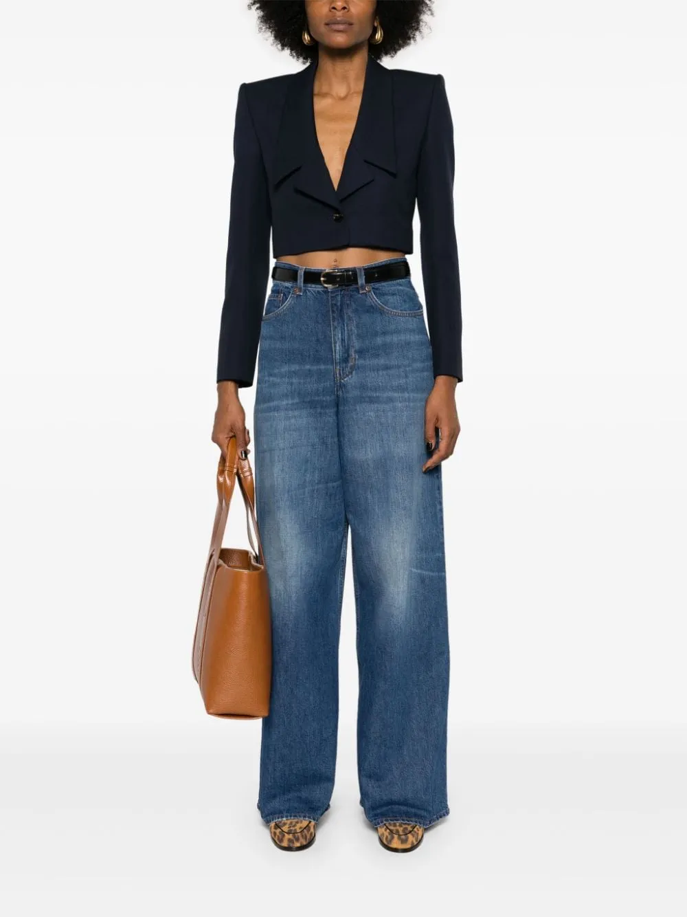 CHLO Organic Wide Leg Denim Jeans