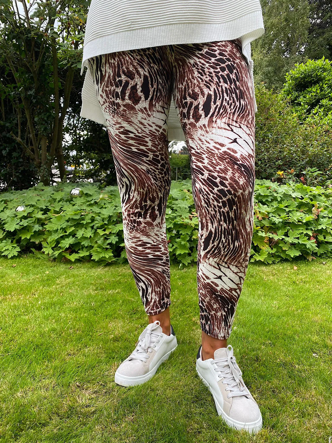 Chocolate Soft Multi Animal Pattern Leggings