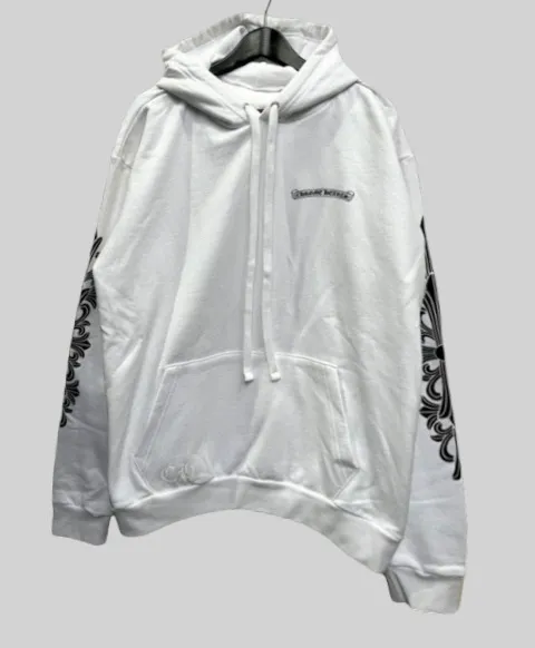 CHROME HEARTS  |Pullovers Street Style Long Sleeves Cotton Logo Hoodies