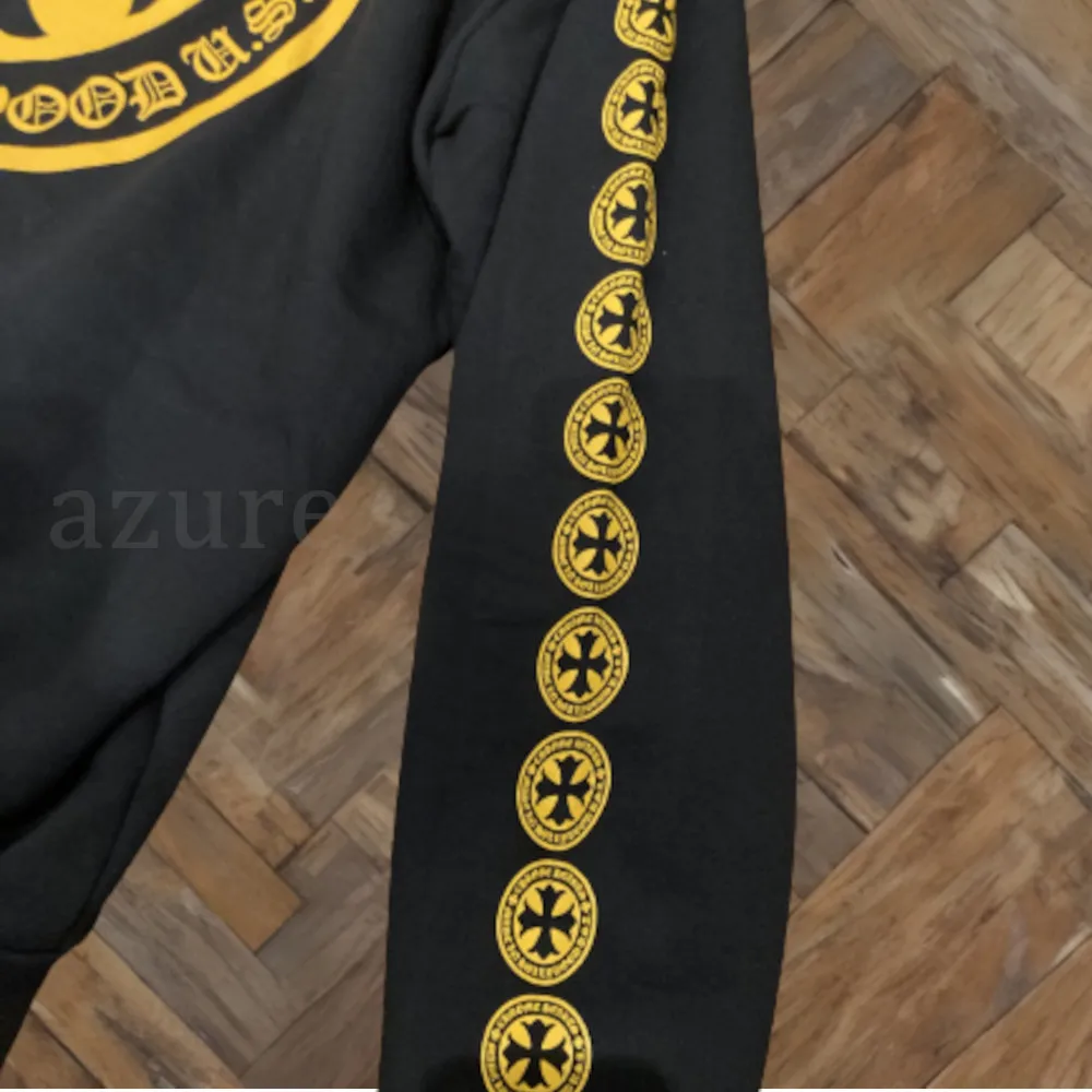 CHROME HEARTS  |Pullovers Street Style Long Sleeves Plain Logo Hoodies