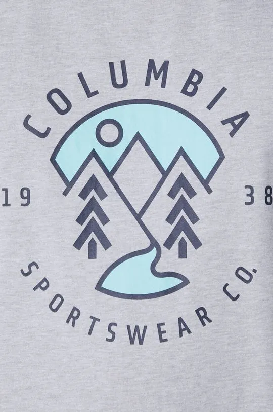 Columbia cotton t-shirt men’s gray color