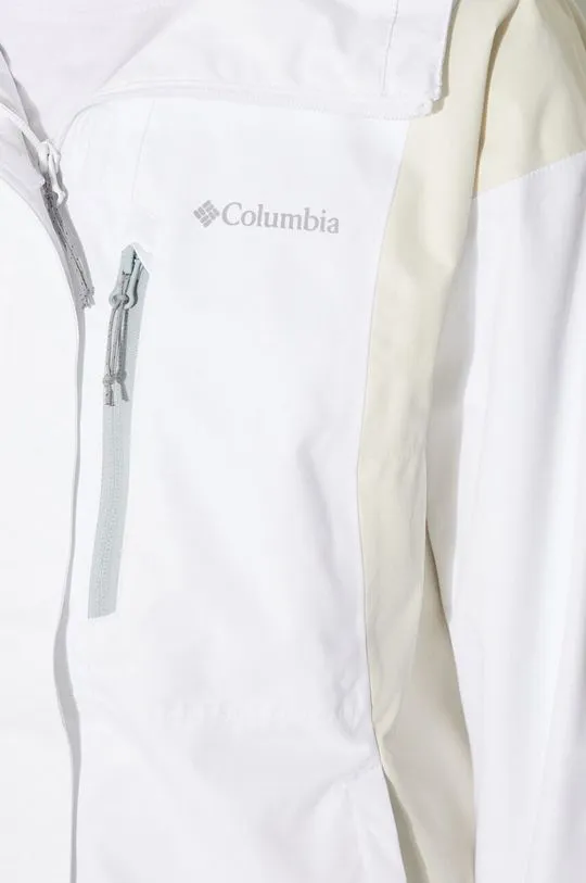 Columbia outdoor jacket Hikebound white color