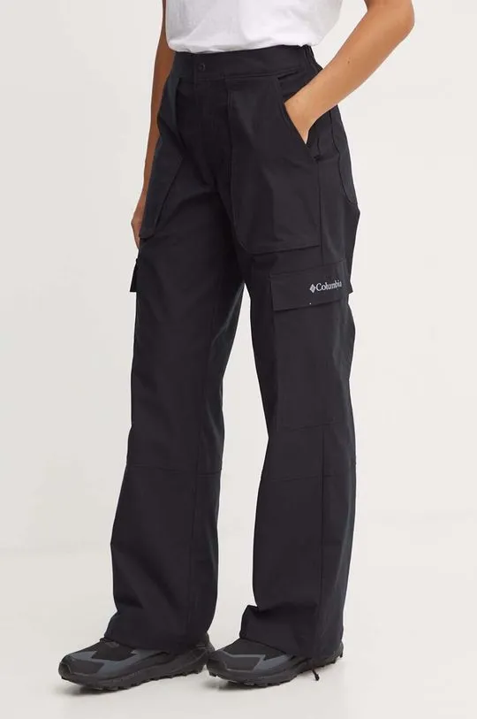 Columbia trousers Brea Falls women's black color 2086041