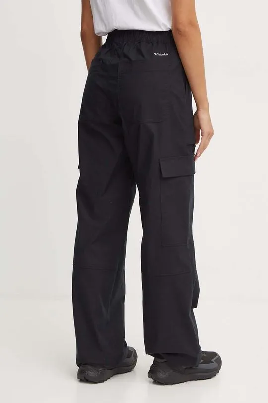 Columbia trousers Brea Falls women's black color 2086041