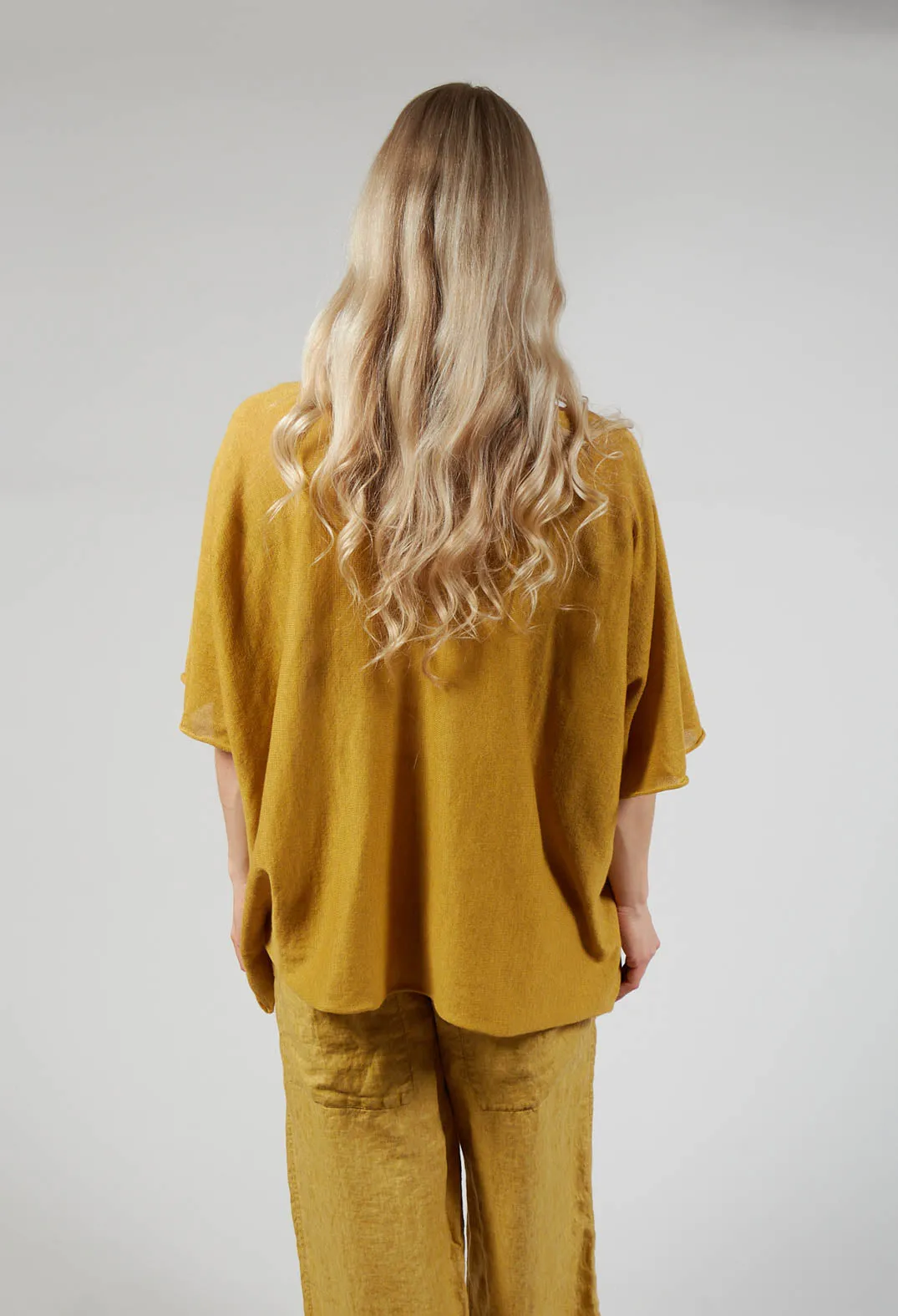 Cotton Maxi Jumper in Sun Yellow