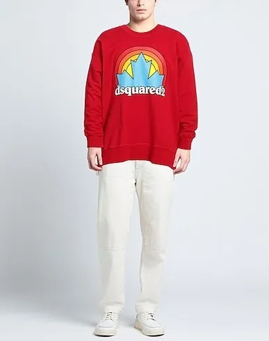 D SQUARED2  |Crew Neck Pullovers Long Sleeves Cotton Logo Luxury