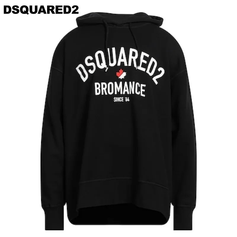 D SQUARED2  |Pullovers Long Sleeves Cotton Logo Luxury Sweatshirts