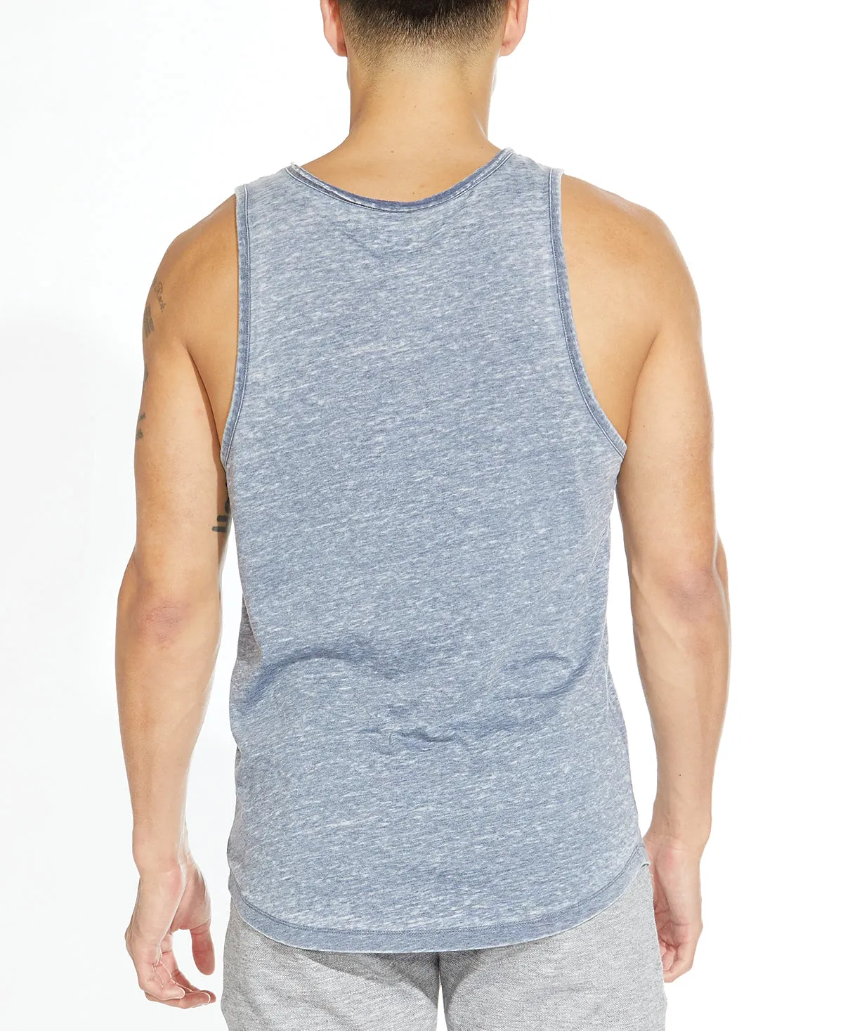 Down & Dirty Garment Burnout Tank (Vintage Indigo)