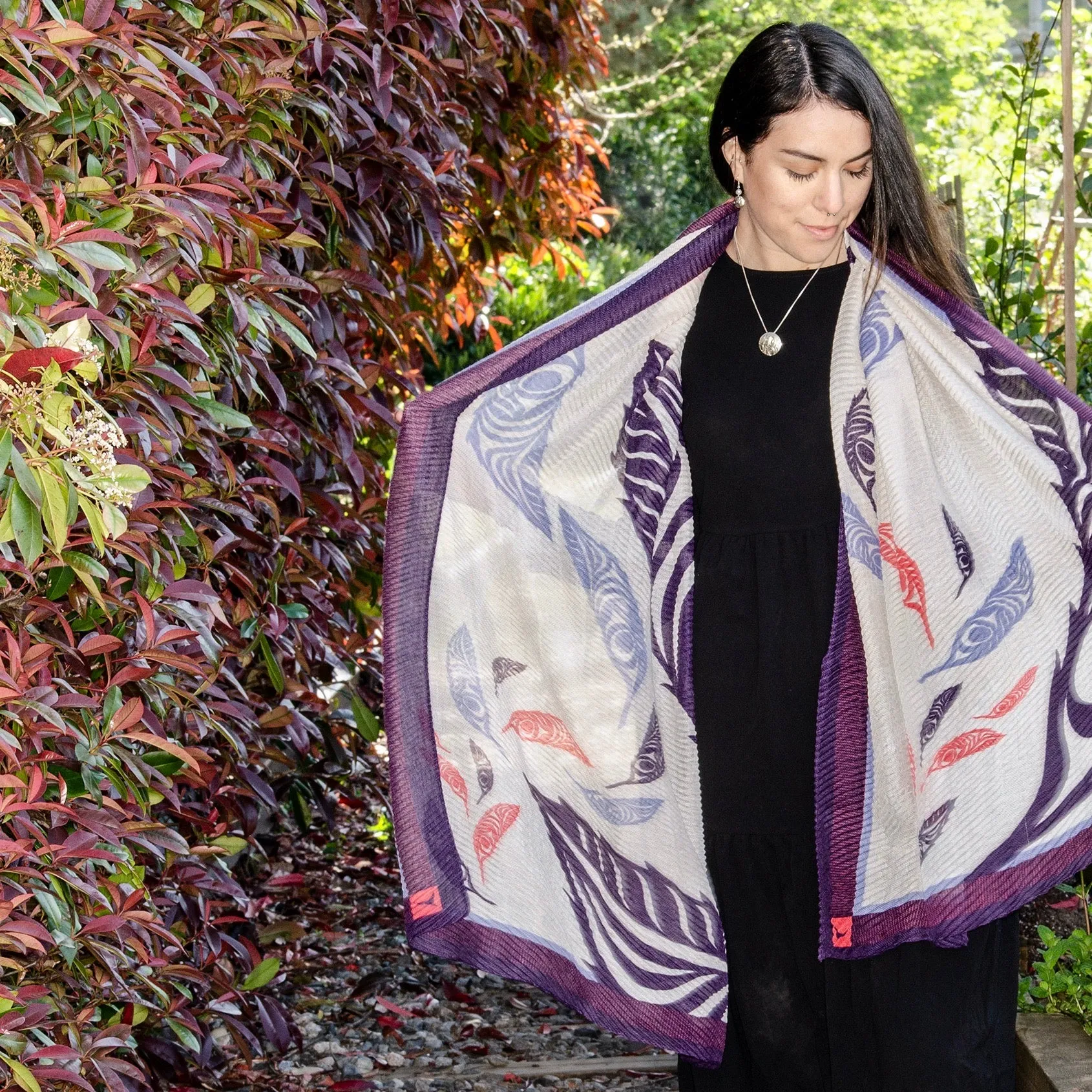 Eco Scarf | Feathers by Simone Diamond