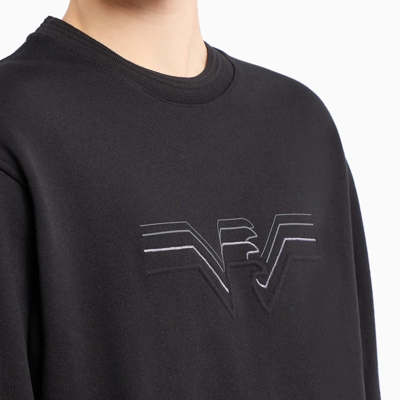 Emporio Armani Sweatshirt With Gradient Eagle Print