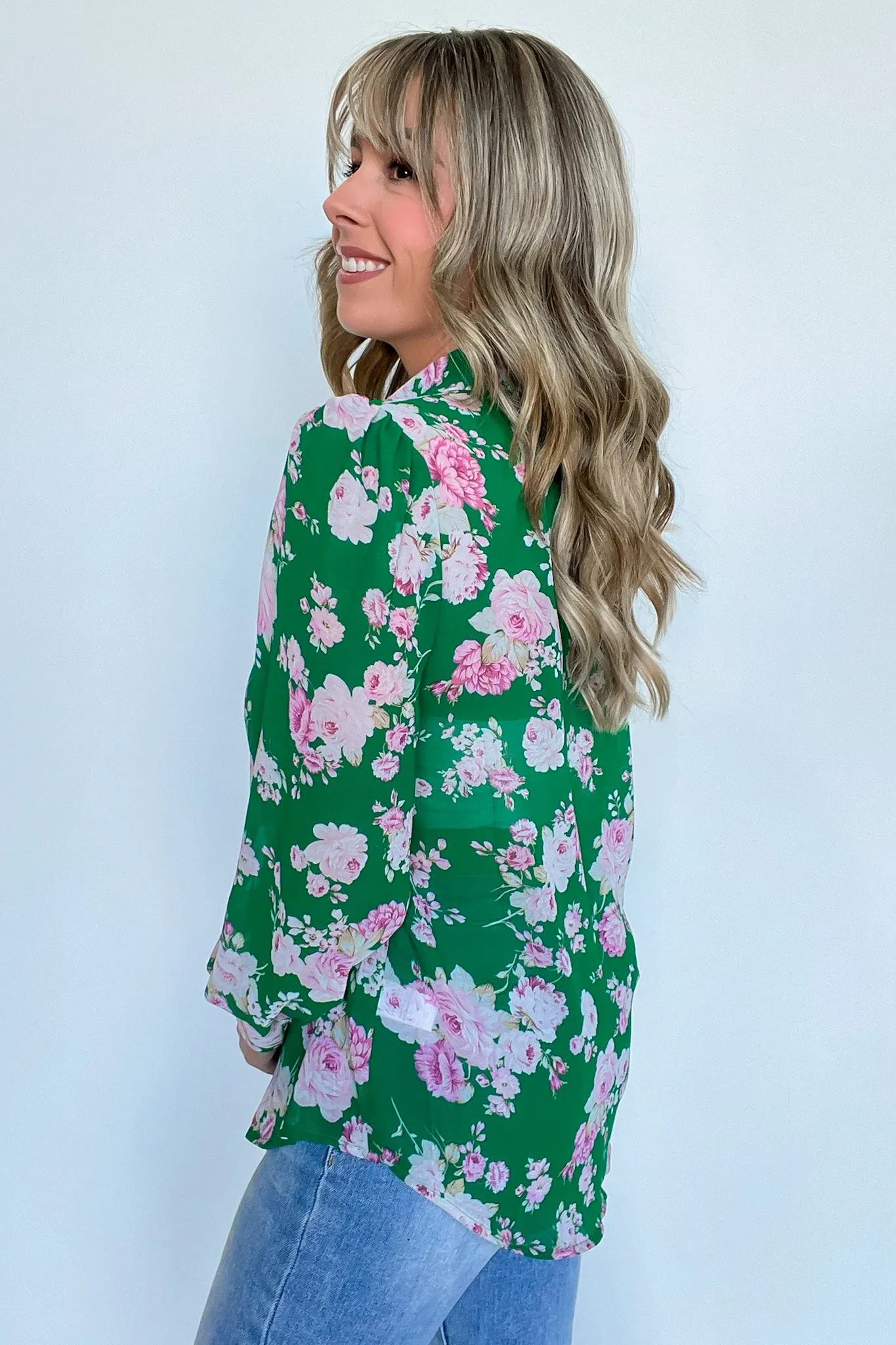 Freshly Floral Button Down Top - FINAL SALE