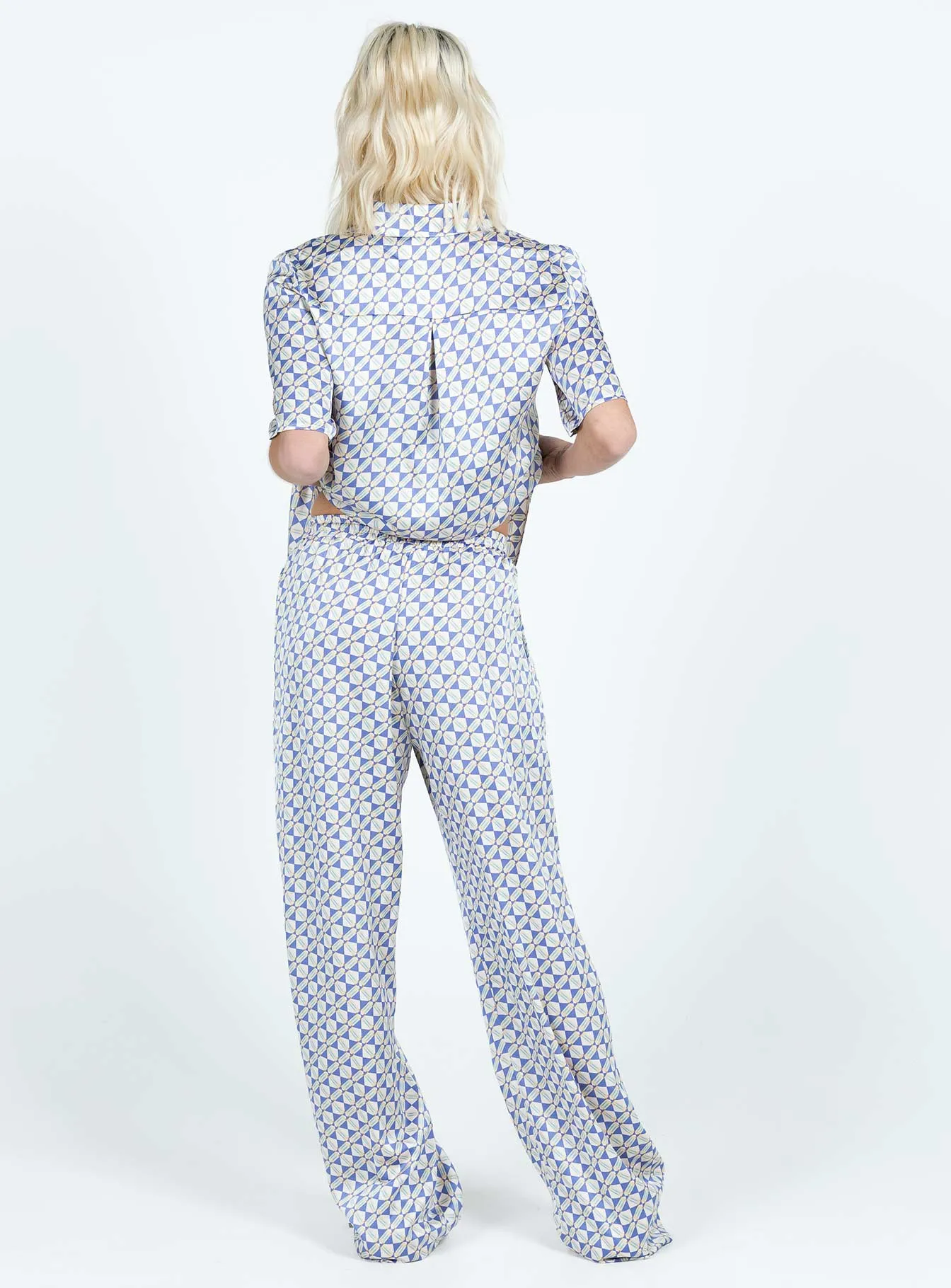 Golda Pant Blues Geo