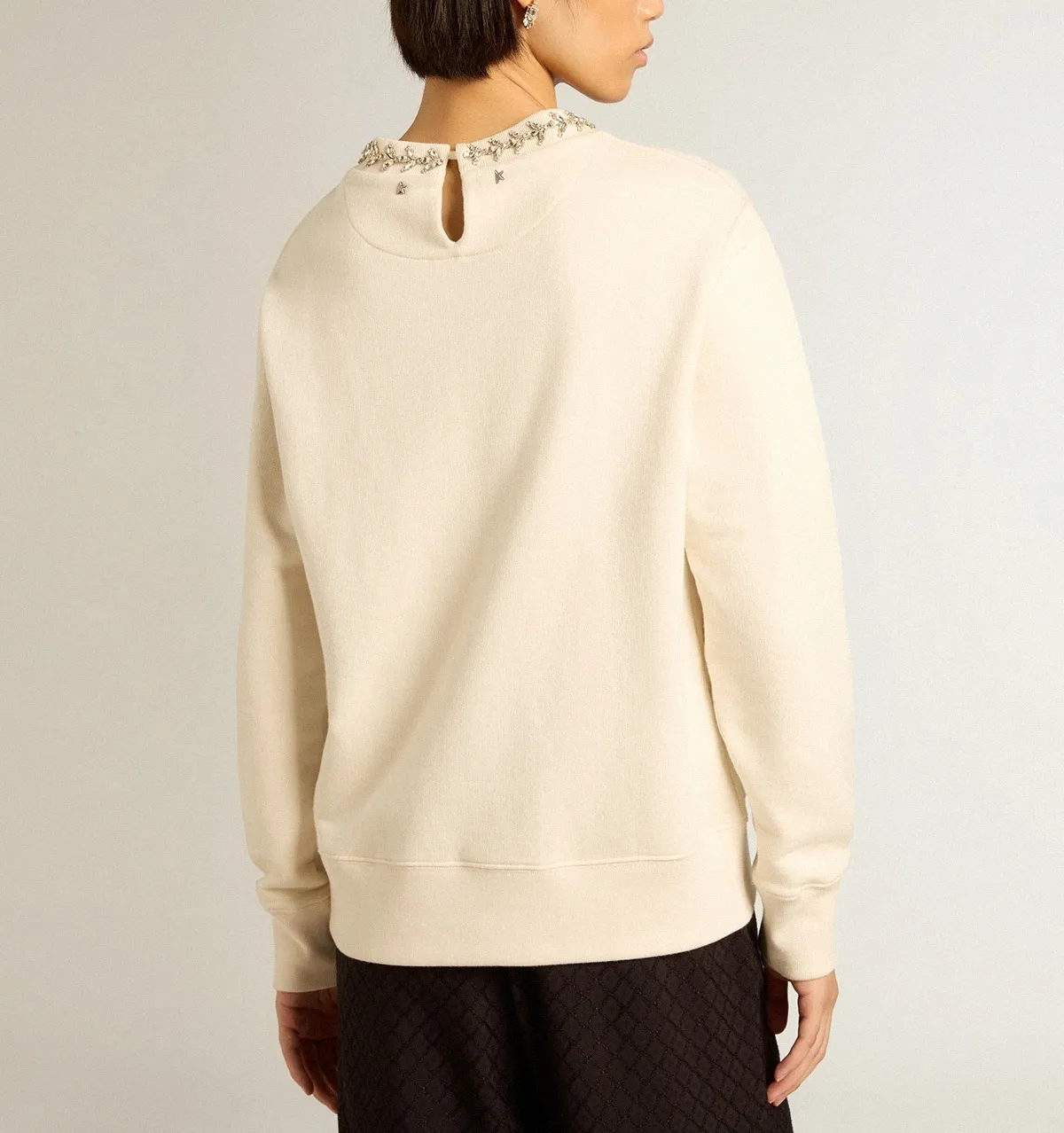 Golden Goose  |Crew Neck Long Sleeves Cotton Logo Hoodies & Sweatshirts