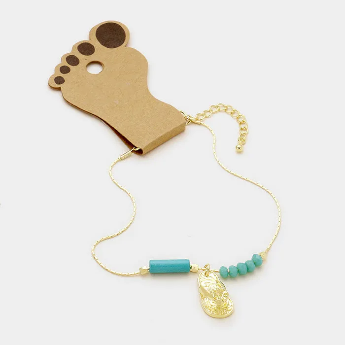 iLLASPARKZ Flip Flop Charm Anklet