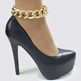 iLLASPARKZ Gold Metal Chain Link Anklet