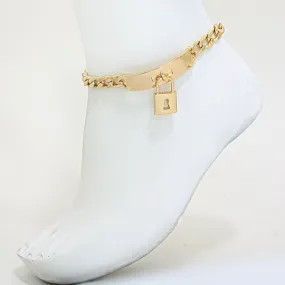 iLLASPARKZ Lock Charm Link Anklet