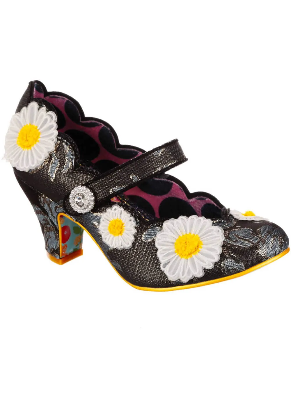 Irregular Choice Daisy Darling 40's Pumps Black