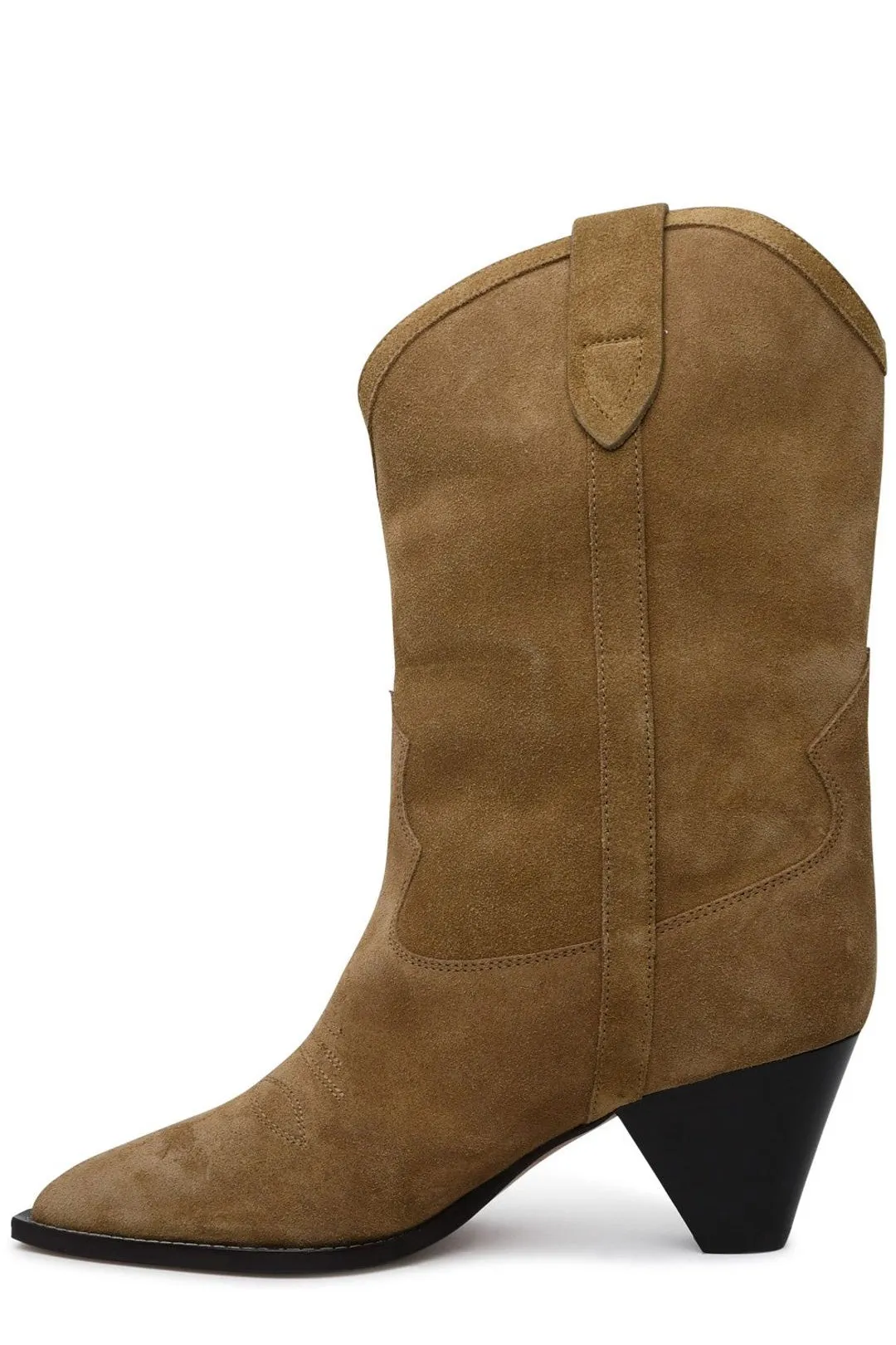 Isabel Marant Slip-On Mid Block Heeled Boots