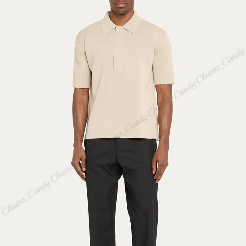 Jil Sander  |Pullovers Plain Cotton Short Sleeves Designers Polos