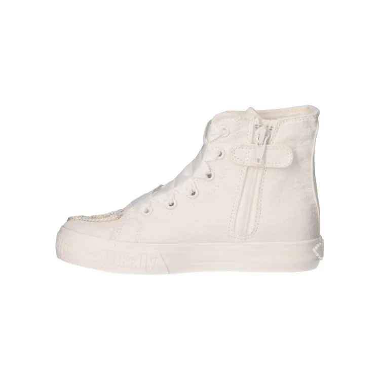 Lelli Kelly EAGLE Mid Scarpe Bambina Sneaker Alte con Decoro Bianco