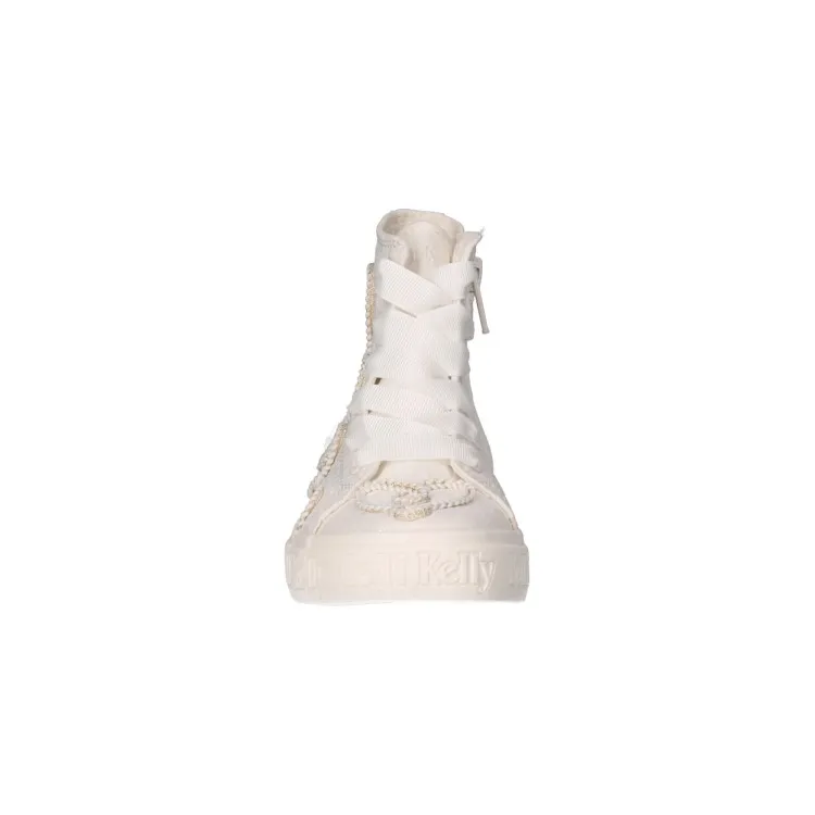 Lelli Kelly EAGLE Mid Scarpe Bambina Sneaker Alte con Decoro Bianco