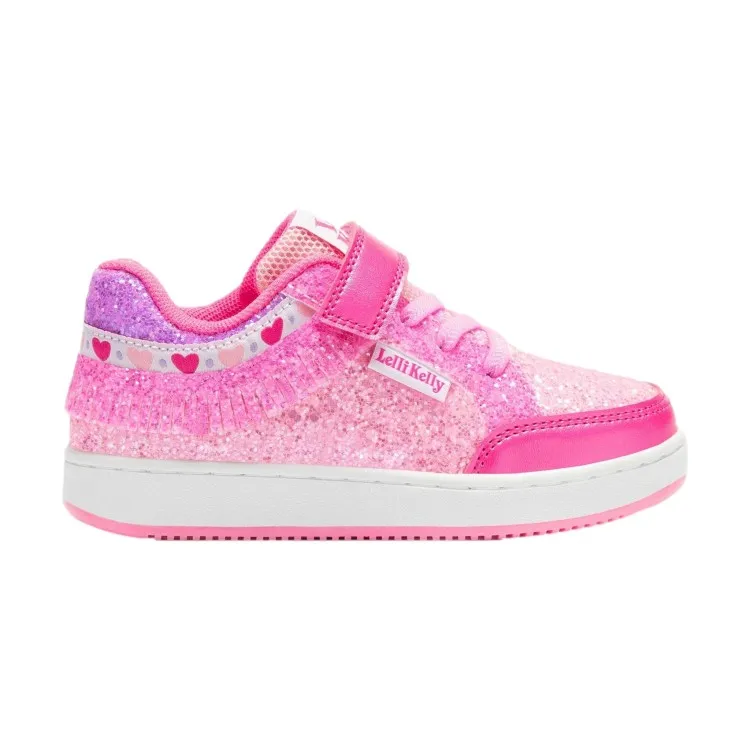 Lelli Kelly FRANGETTA MIX LKAA8090 Scarpe Bambina Sneaker Bianco Rosa Fuxia