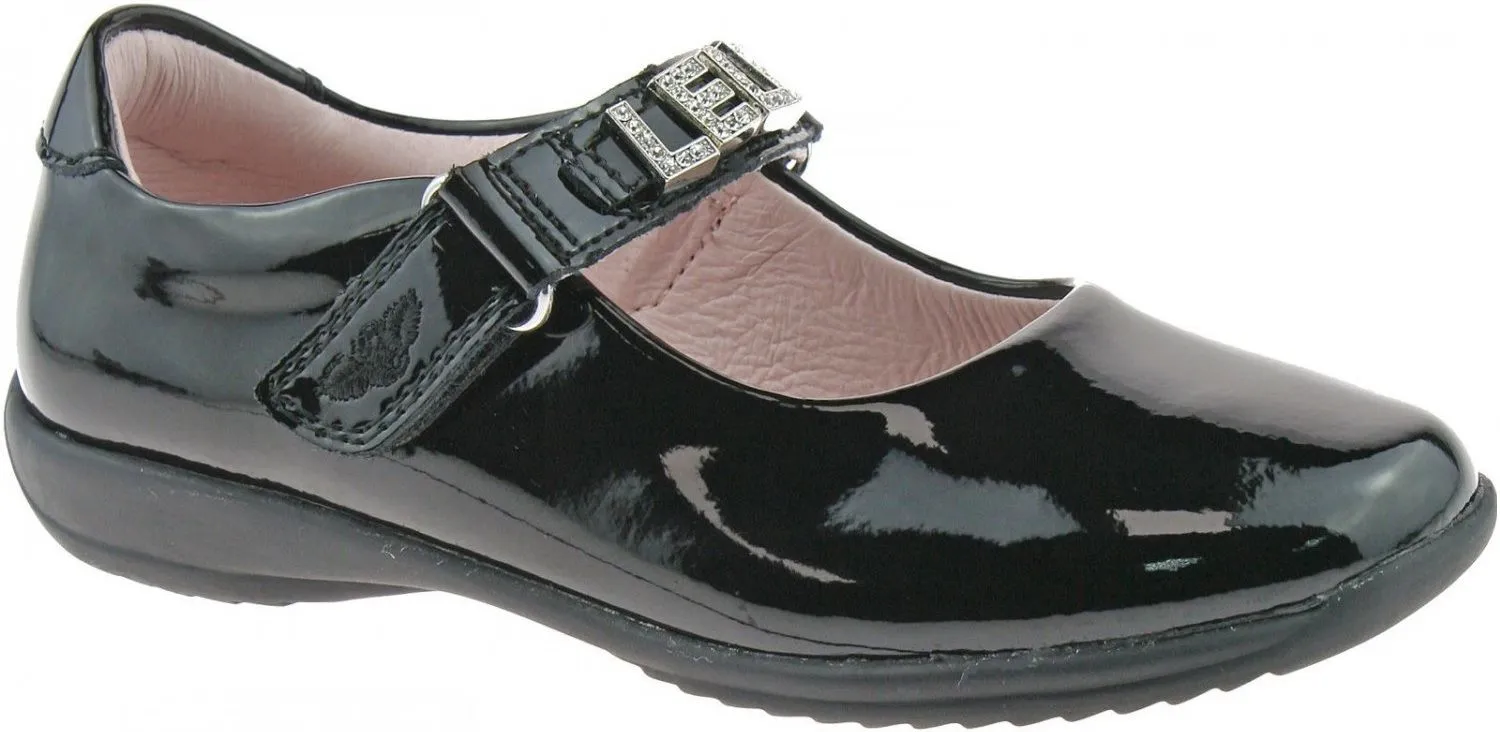 LELLI KELLY LK 8200 NICOLE INTERCHANGEABLE STRAP SHOES BLACK PATENT